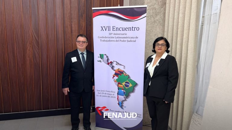 Fenajud participa de encontro internacional de trabalhadoras e trabalhadores do Judiciário e apresentam pautas do Brasil
